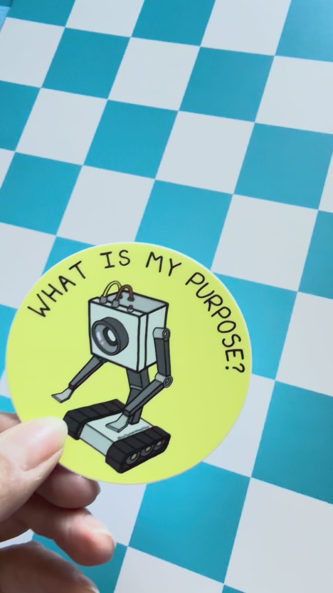 Video of butter robot sticker