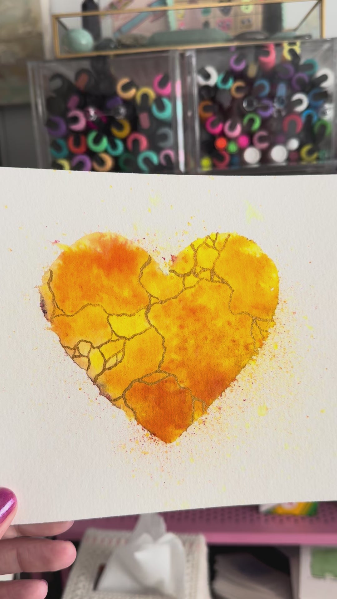 Turn Up the Sunshine - Original Painting #64- 6x8 Yellow/Gold