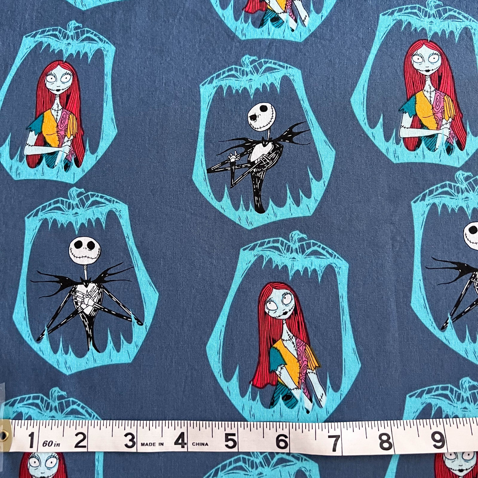 Nightmare Before Christmas Cast Pumpkin Patch Fabric - Out of Print - 1 Yard