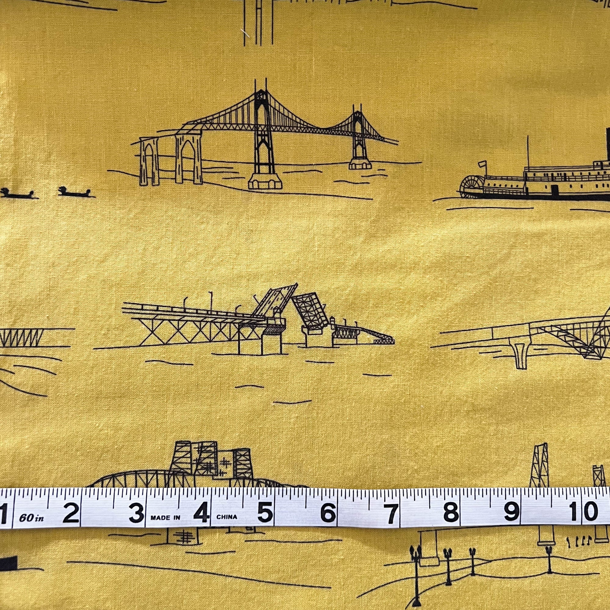 Bridgetown in Starfruit by Violet Craft - Fabric by the Yard - Out of Print