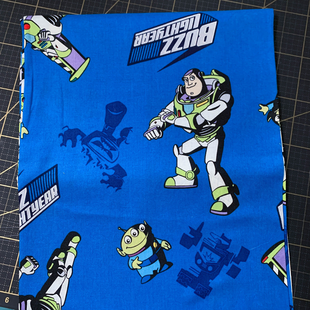 Buzz in Flight - Buzz Lightyear Cotton Fabric - Out of Print - 1 Yard
