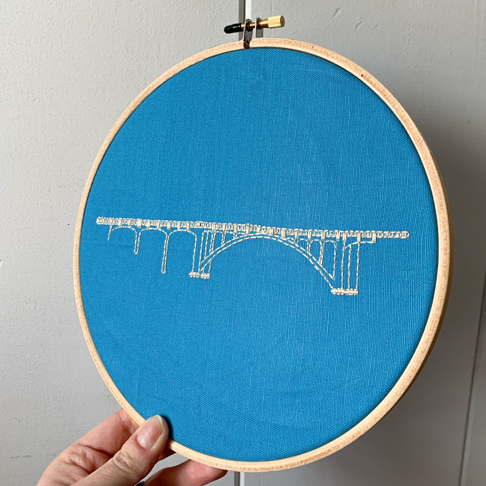 Depoe Bay Bridge Embroidery Kit
