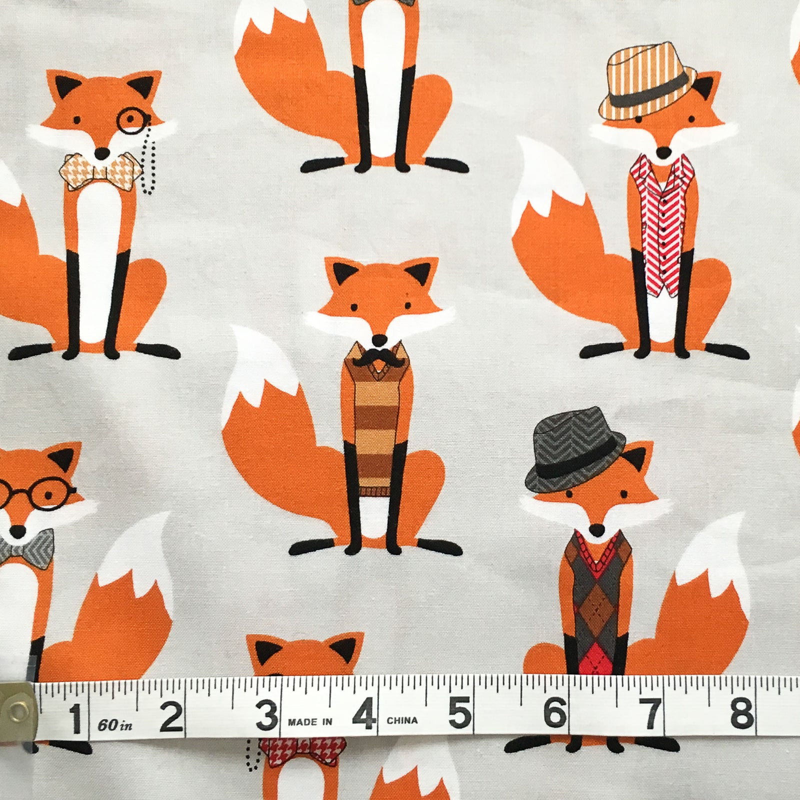 Fox and the Houndstooth - Andie Hanna- Fabric by the Yard - Out of Print