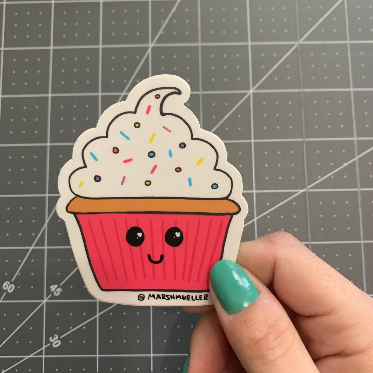 Cute Cupcake Sticker