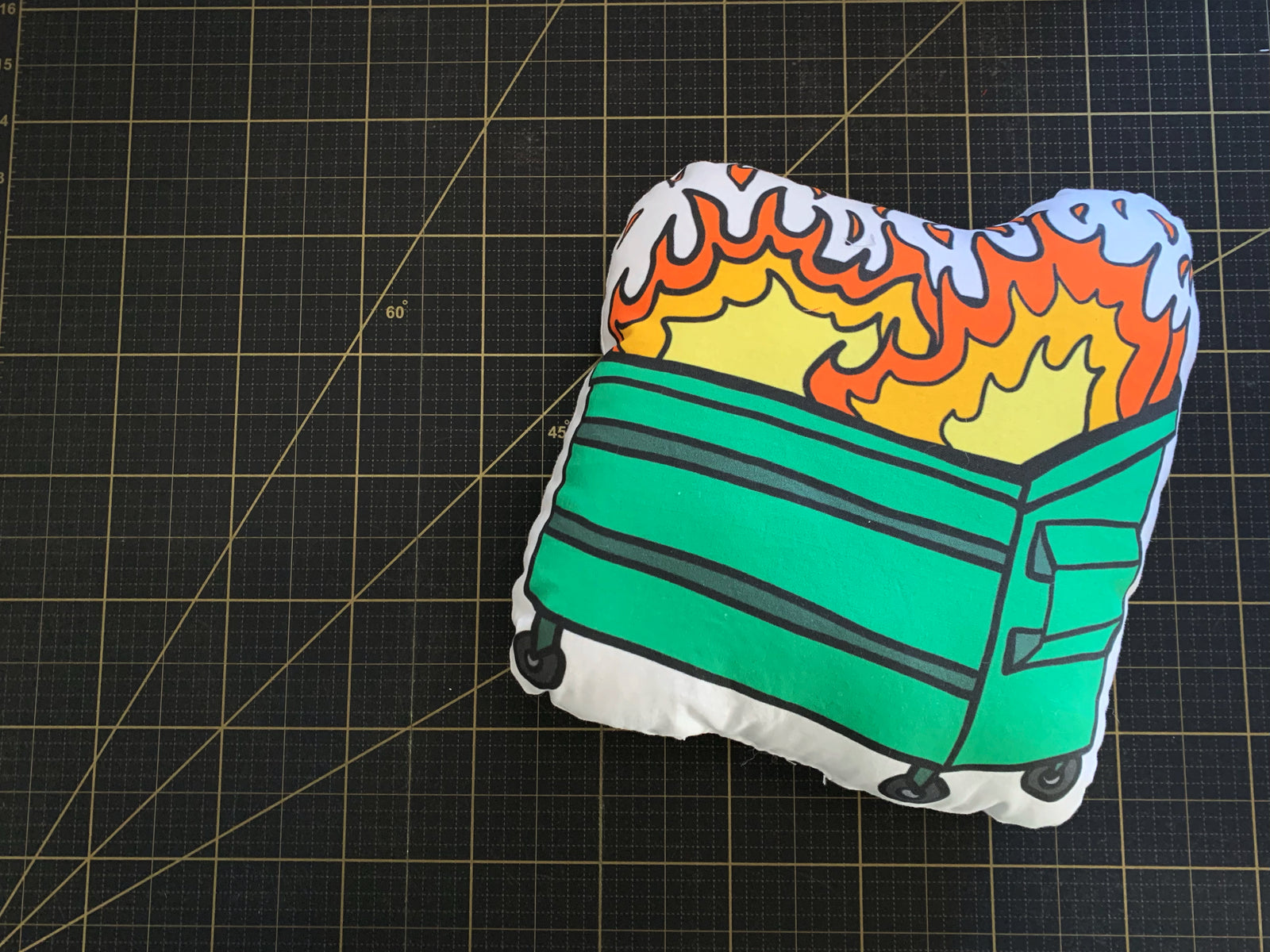 Dumpster Fire Plushie DIY Kit