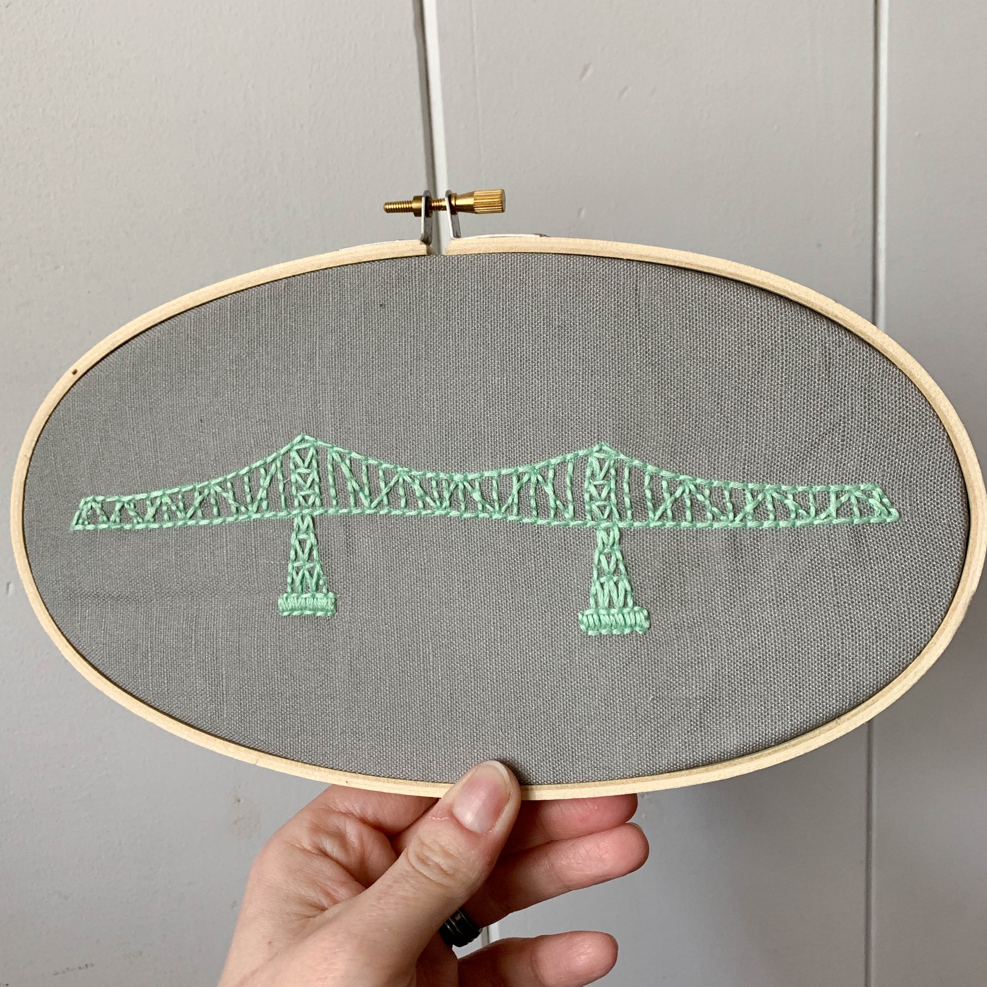 Astoria Megler Bridge Embroidery Kit