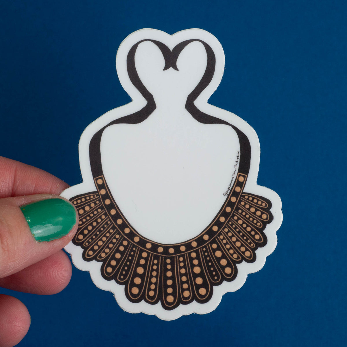 RBG Dissent Collar Sticker