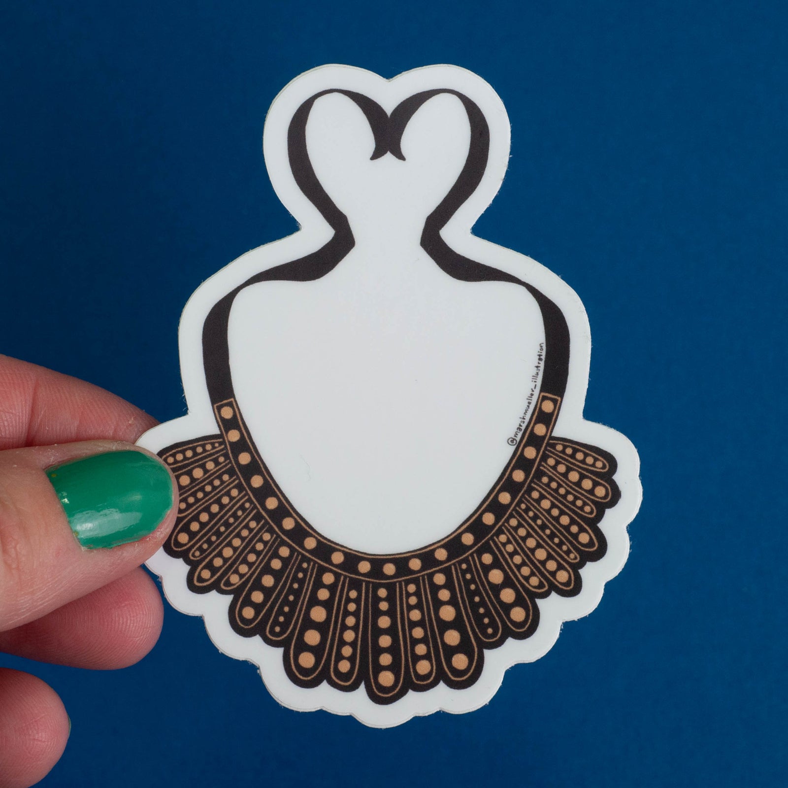 RBG Dissent Collar Sticker