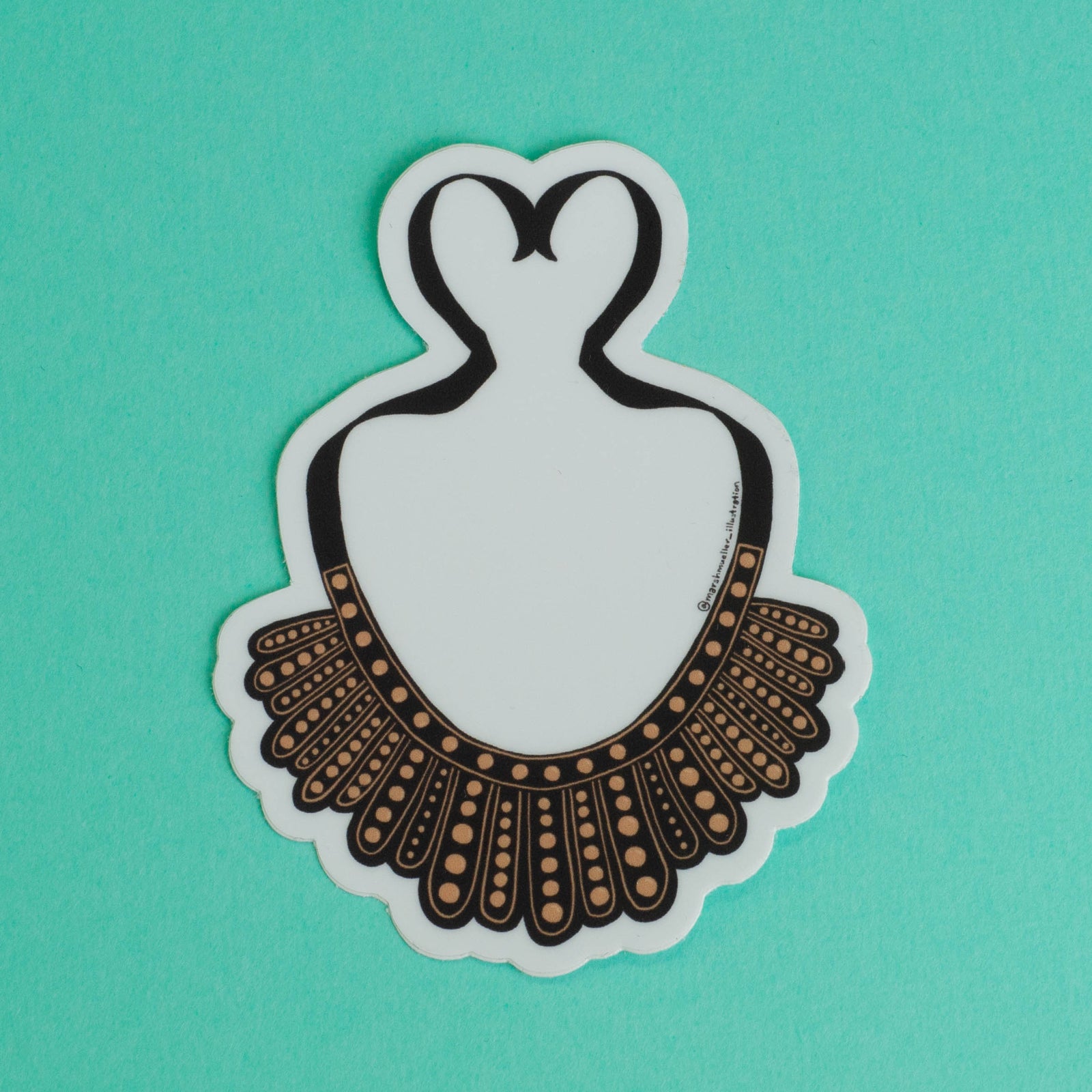 RBG Dissent Collar Sticker