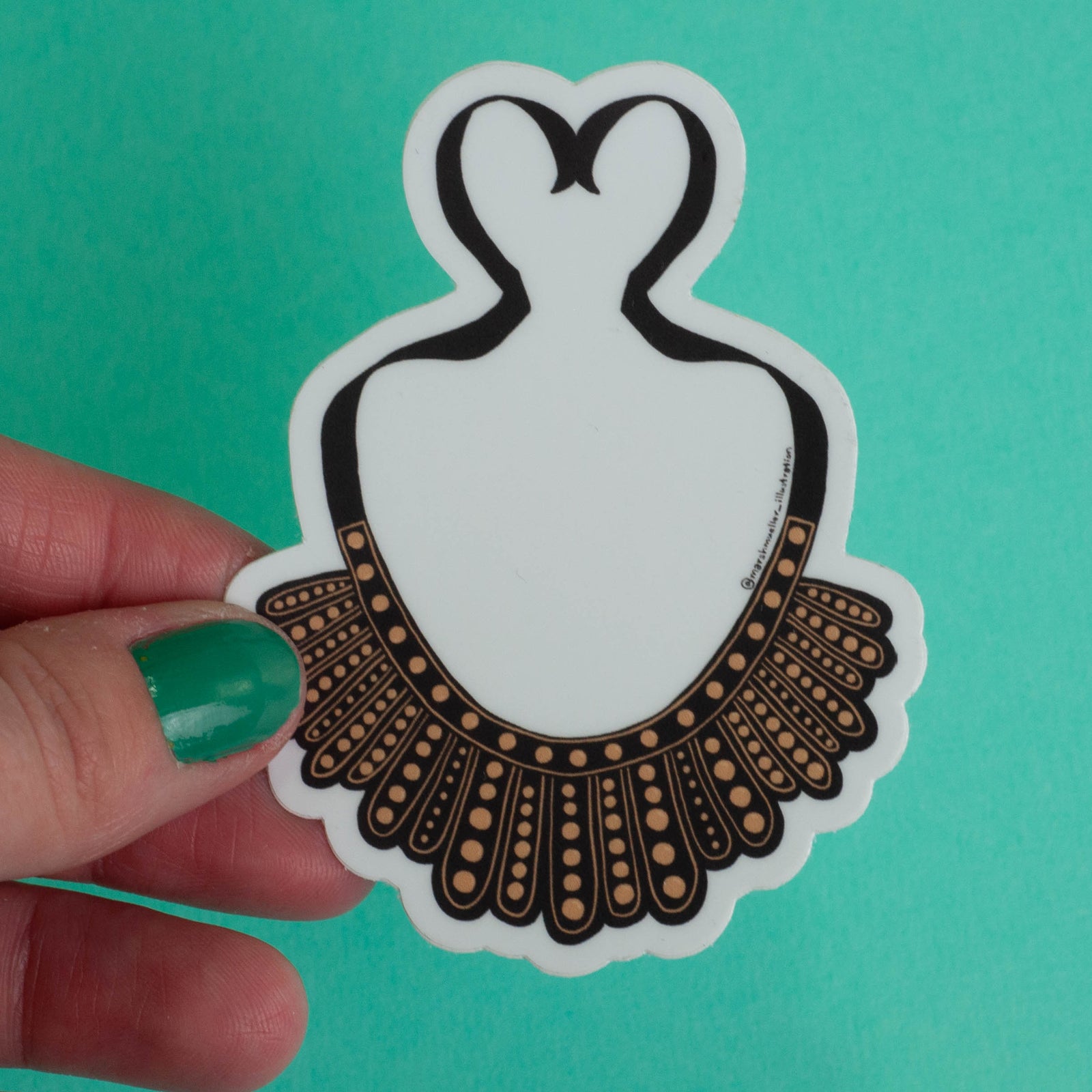 RBG Dissent Collar Sticker