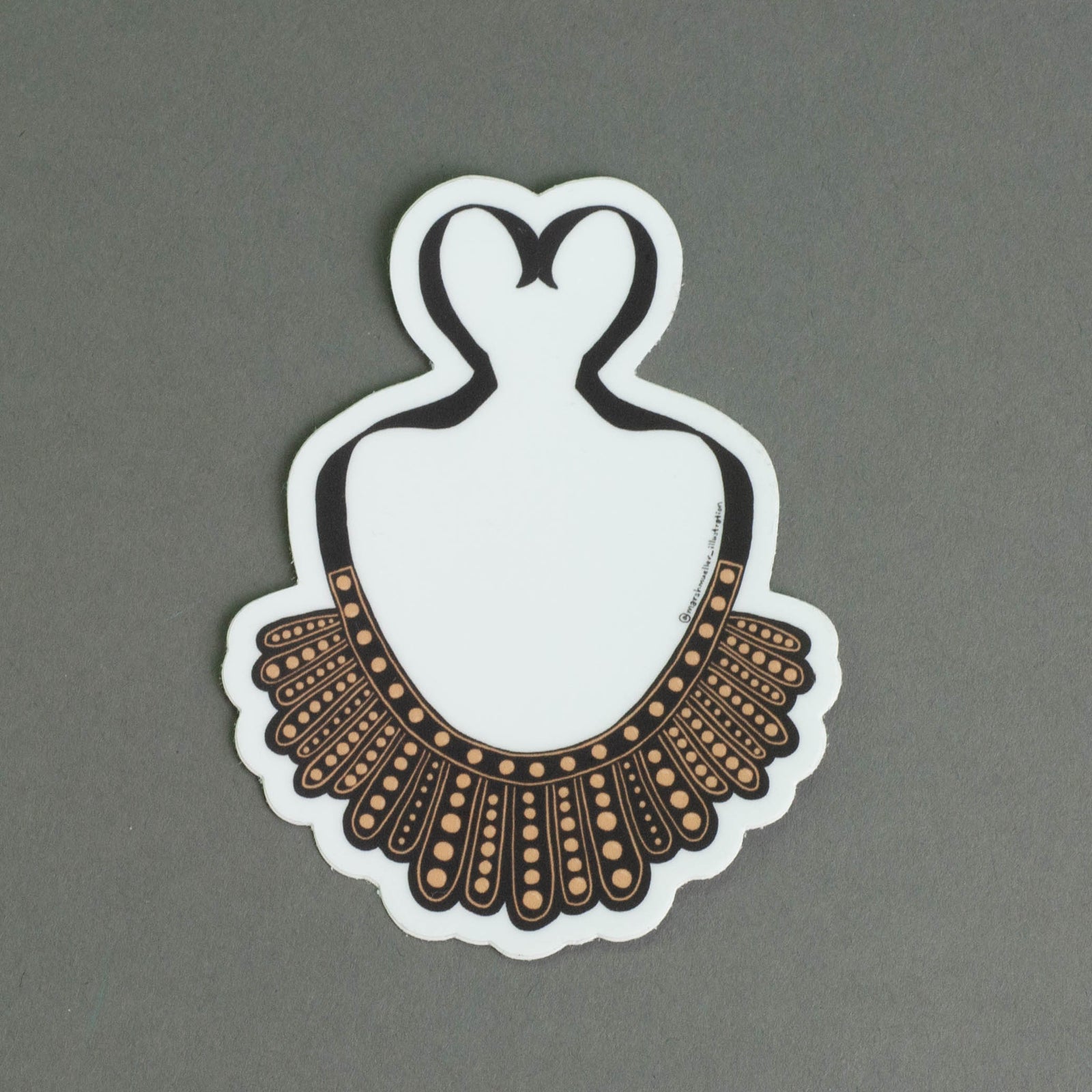 RBG Dissent Collar Sticker