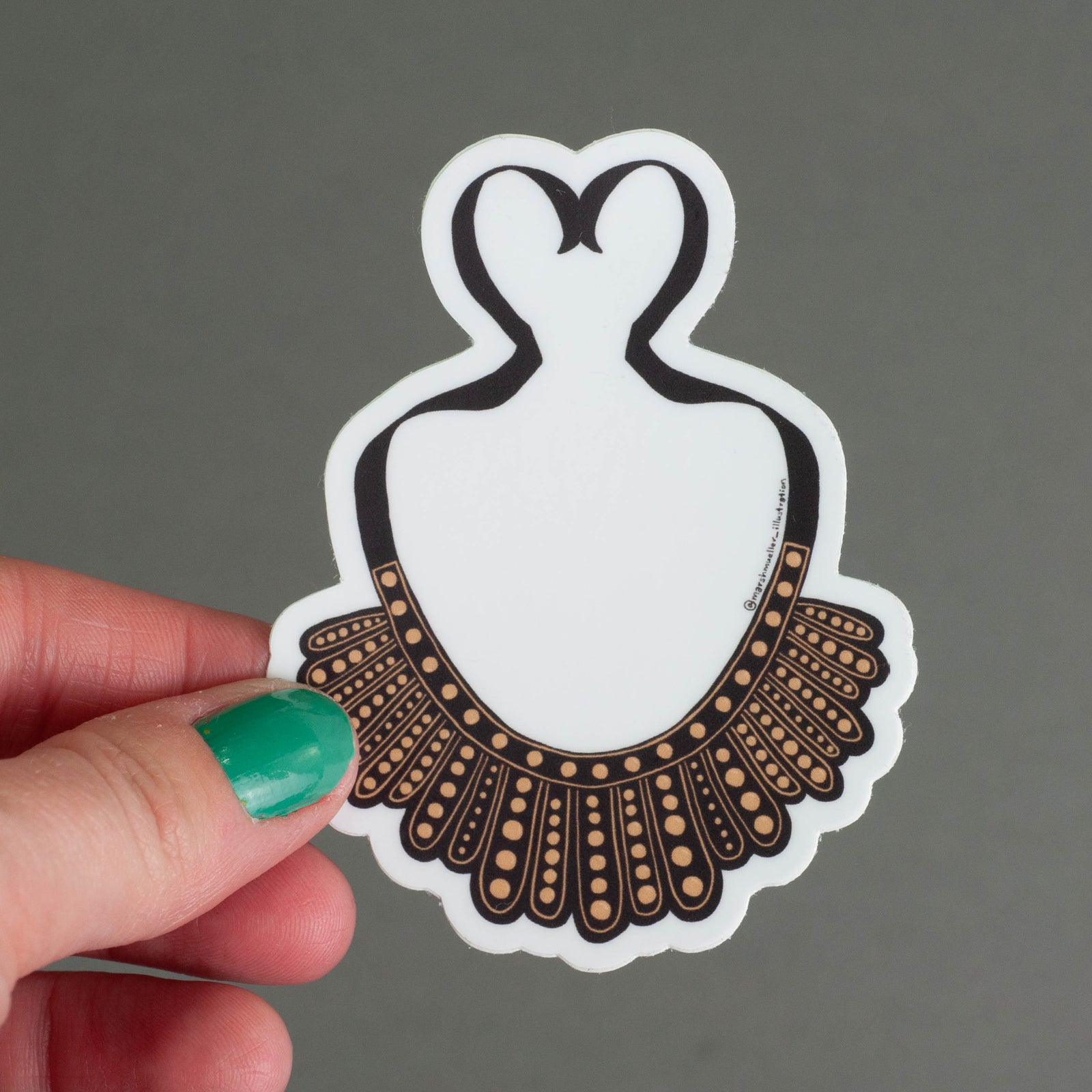 RBG Dissent Collar Sticker