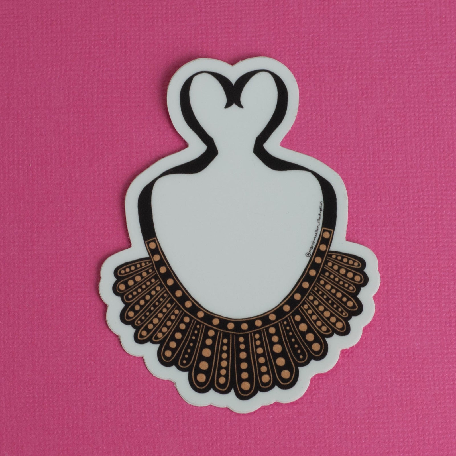 RBG Dissent Collar Sticker