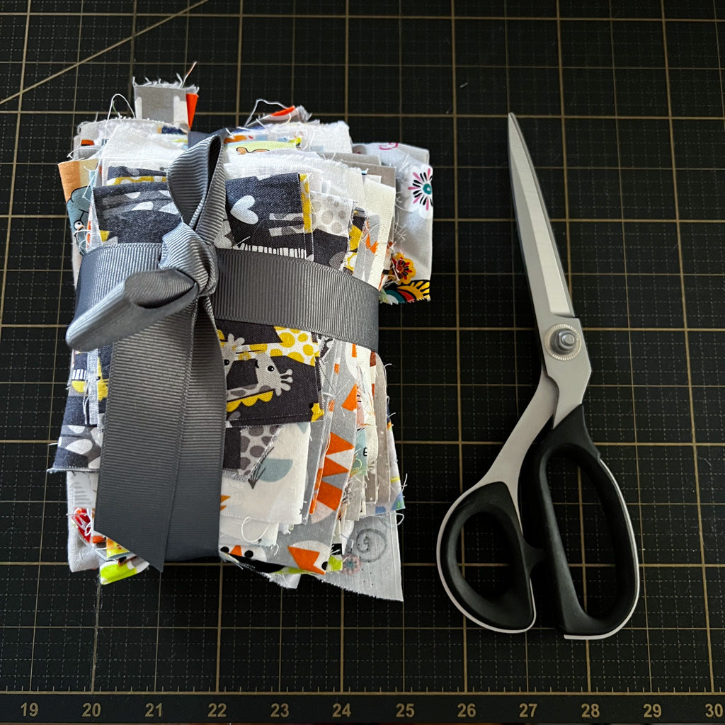 Grey + Multi Fabric Scrap Bundle No. 1 - 13 oz.
