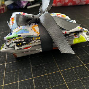 Grey + Multi Fabric Scrap Bundle No. 3 - 10.3 oz.
