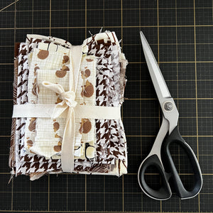 Brown Fabric Scrap Bundle No. 1 - 10.3 oz.