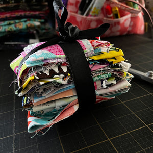 Multicolor Fabric Scrap Bundle No. 4 - 11.6 oz.