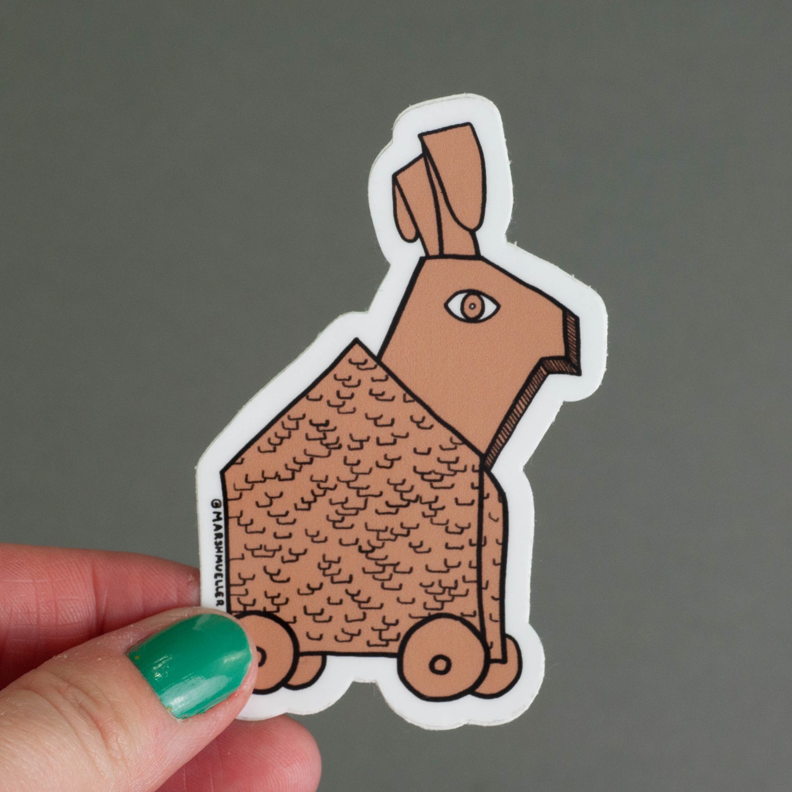 Trojan Rabbit Sticker