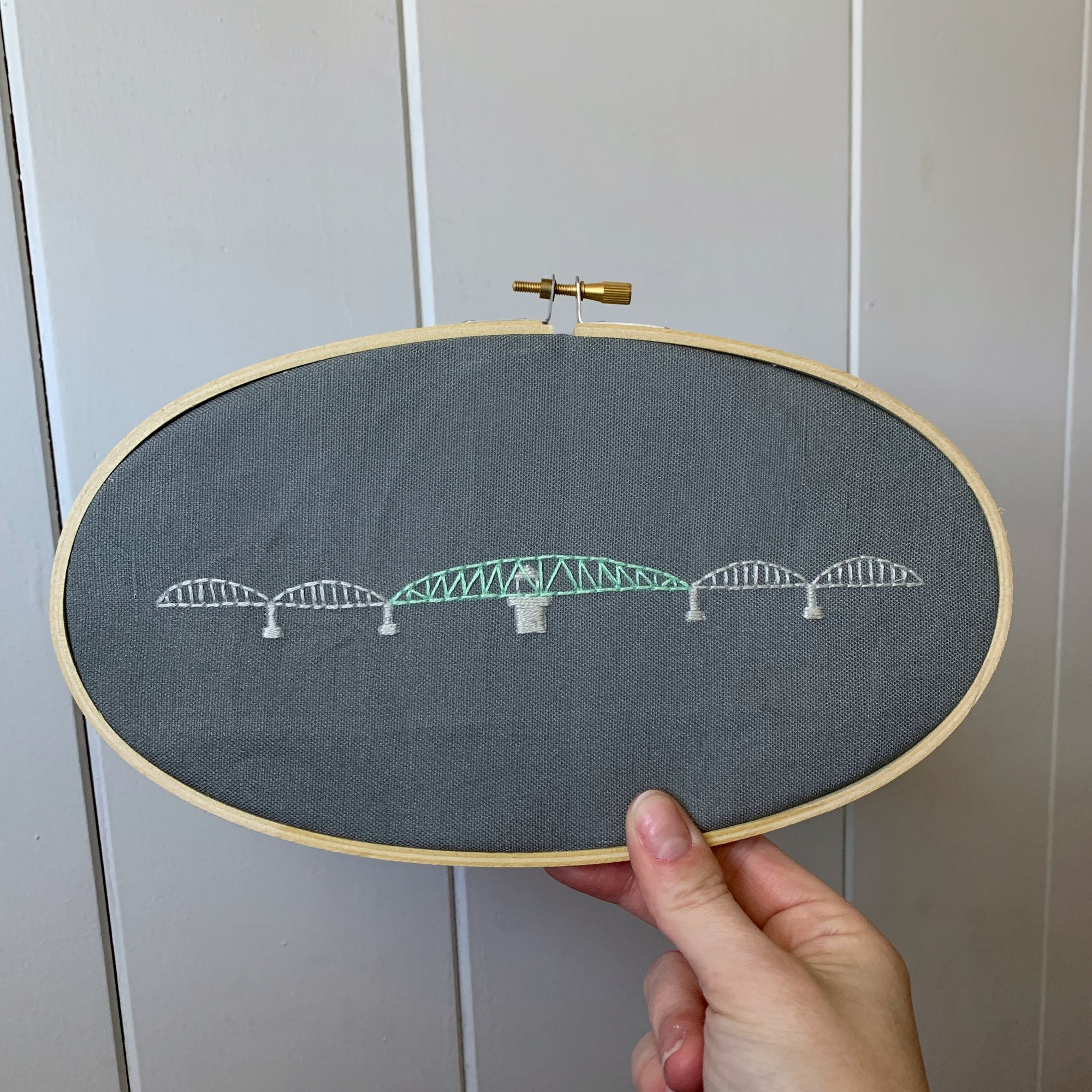 Umpqua River Bridge Embroidery Kit