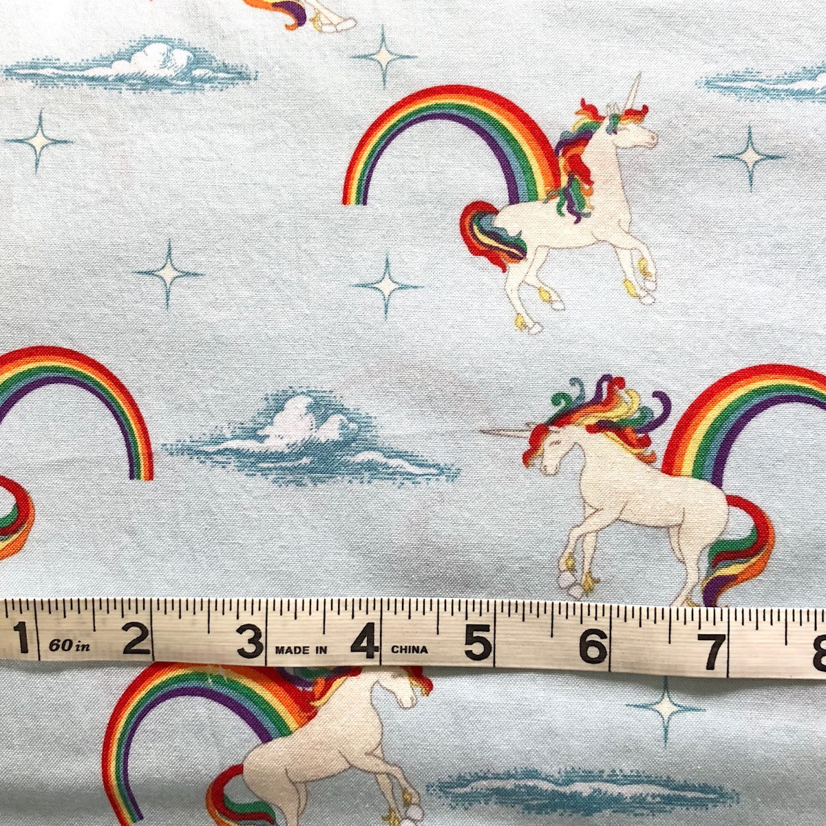 Unicorns + Rainbows - Fabric by the Yard - Out of Print