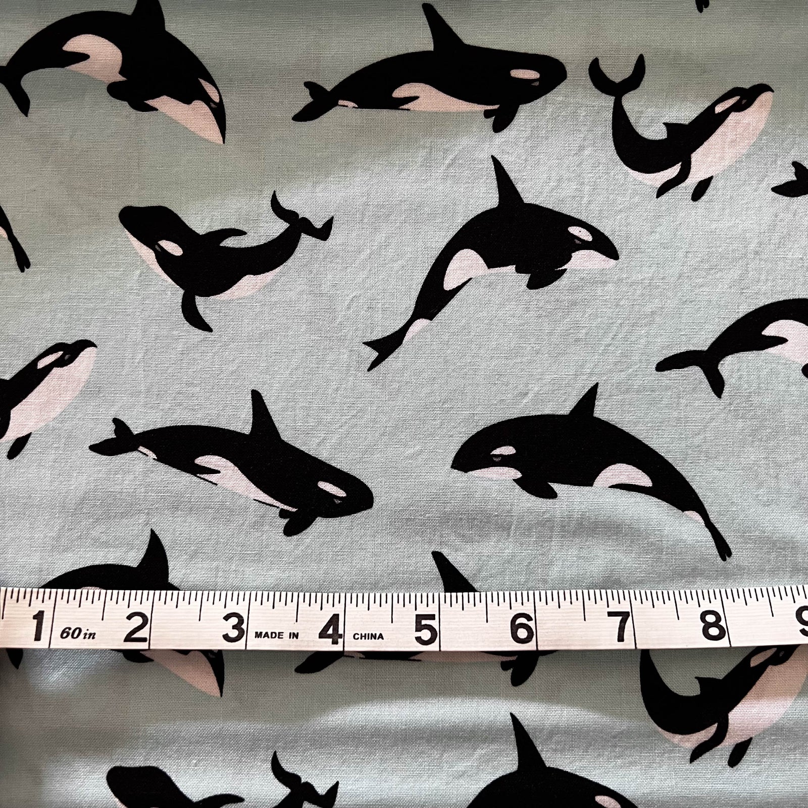 Orcas Cotton Fabric Yardage - Riley Blake - Out Of Print - Fabric by the yard