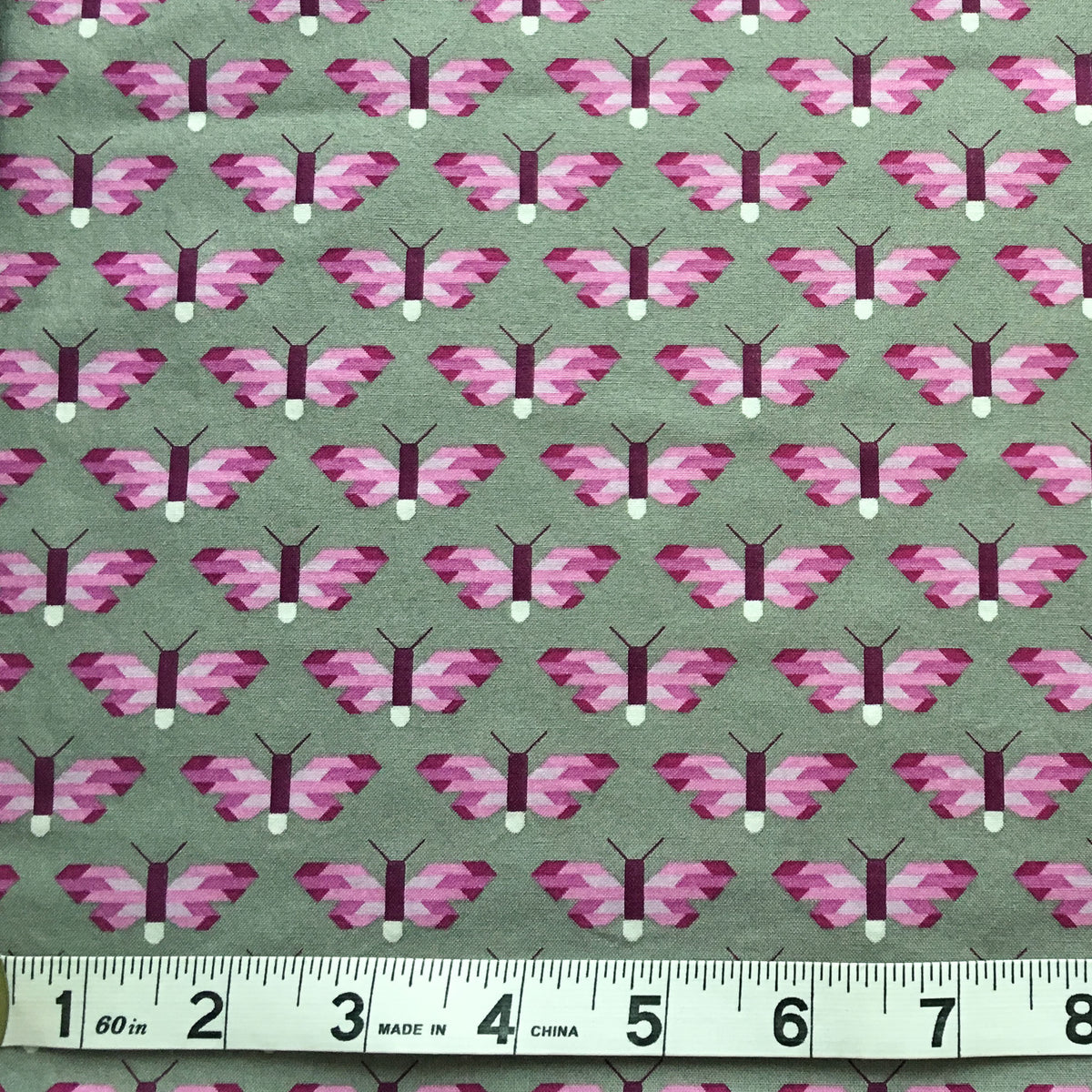 Pacific Butterflies - Elizabeth Hartman Cotton Fabric - Out of Print - 1 Yard